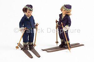 Mes jouets sports d'hiver, Patrick Despartures Collection, Couple de poupées skieurs