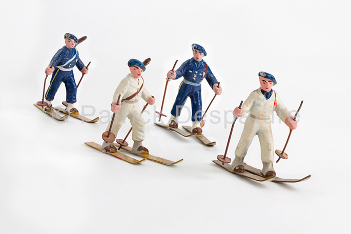 Mes jouets sports d'hiver, Patrick Desparture Collection, Chasseurs alpins à ski