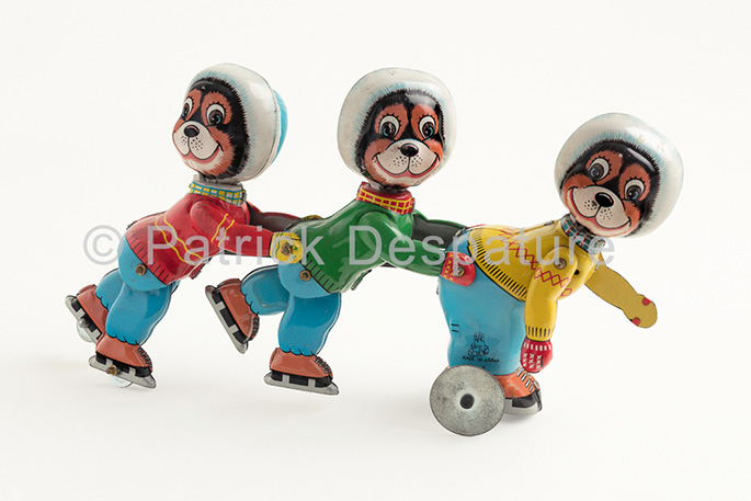 Mes jouets sports d'hiver, Patrick Desparture Collection, Katzen Eisläufer